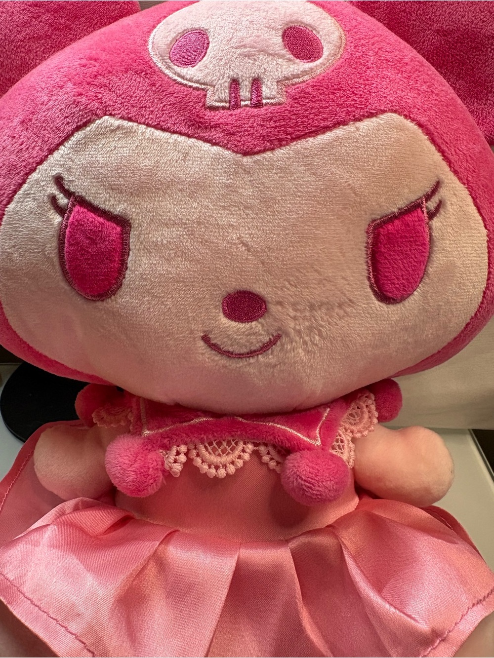 Hello Kitty Kuromi Pink Plush - Dark Pink & Light Pink